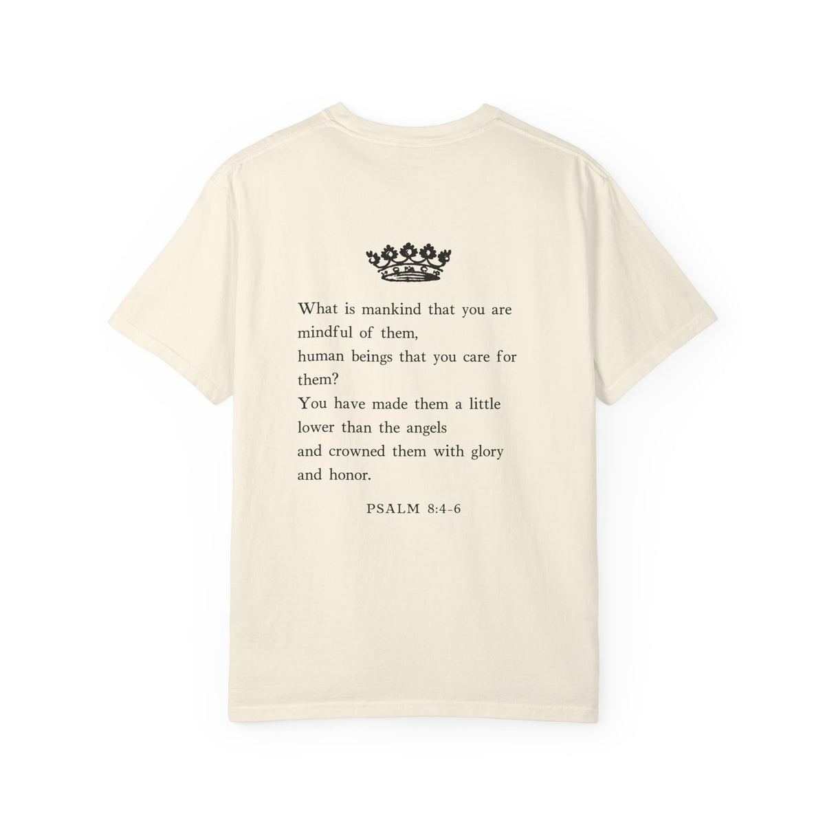 Psalm 8 Crowned With Glory T-Shirt — Inspirational Religious Tee