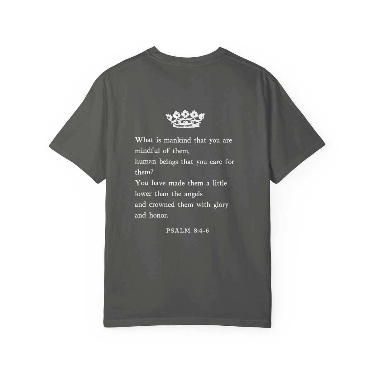 Psalm 8 Crowned With Glory T-Shirt — Inspirational Religious Tee