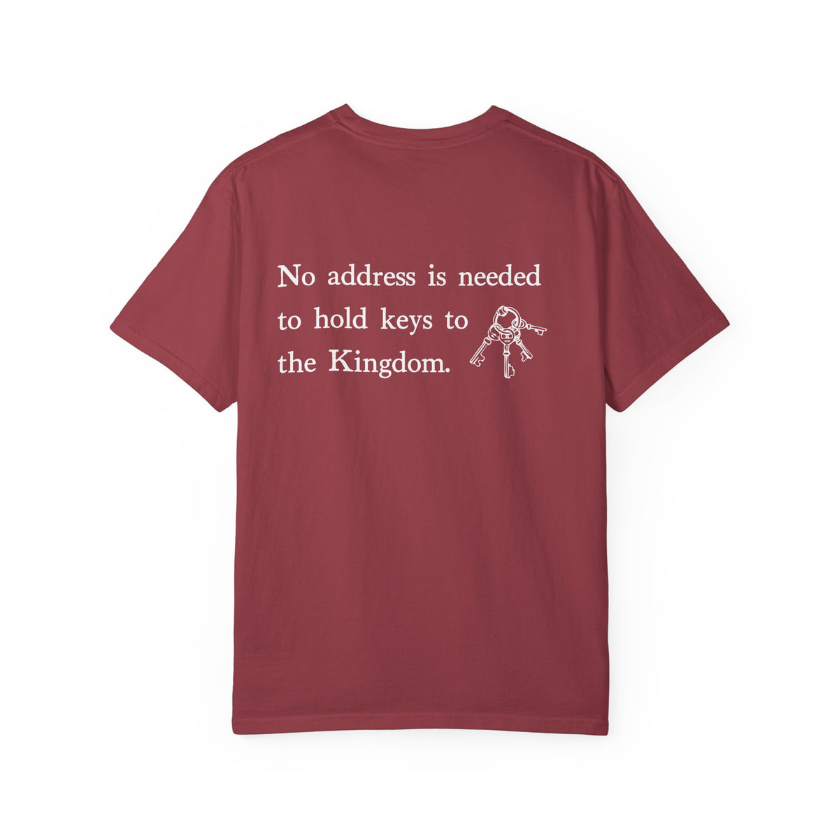 No address is needed to hold keys to the Kingdom T-shirt | Keys Illustration